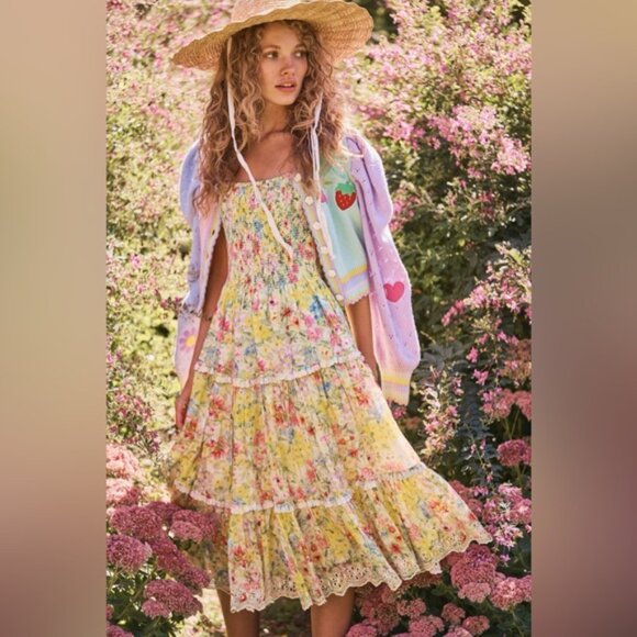 LoveShackFancy Brody Oversized Knit Cardigan - Picture 2 of 13